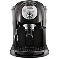 Delonghi EC201.CD.B - Cafetera de bomba tradicional (15 bar de presión- 2 tazas- café molido o filtros monodosis) negro